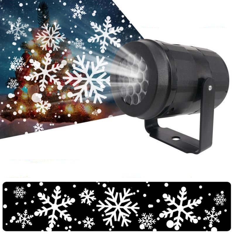 Christmas snowflake projector light