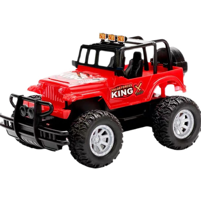 Heat Grove Rechargeable RC Off-Road Jeep with Light-Up Front