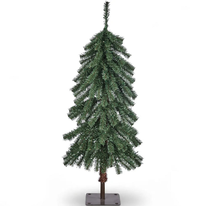 Heat Grove 4 ft Pre Lit Cedar Christmas Tree, Battery Operated