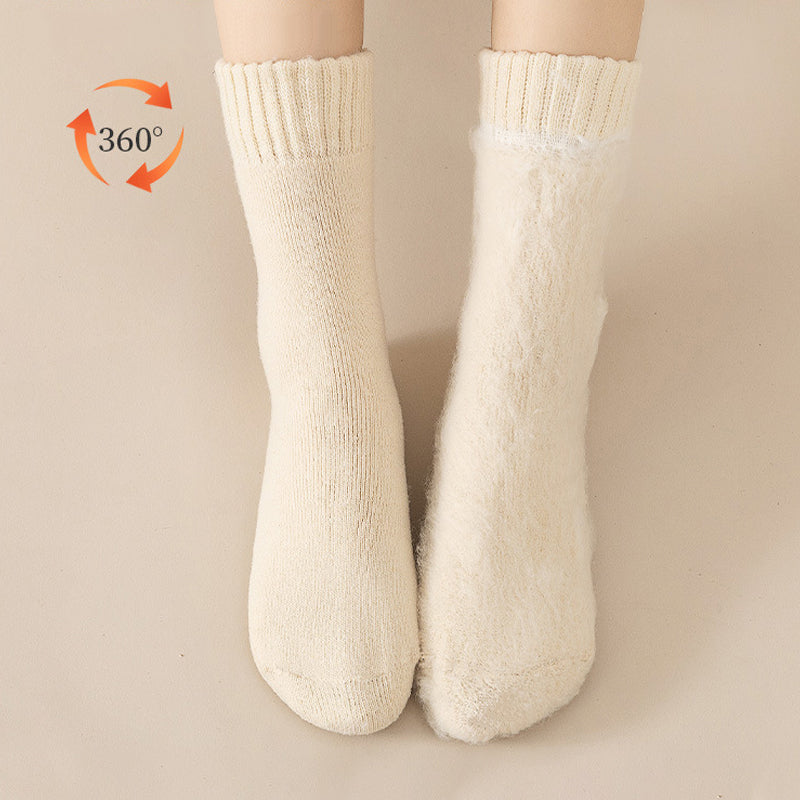 Unisex Thermal Socks | Self-Heating Fleece Lining | Moisture-Wicking | 3-Pair Set