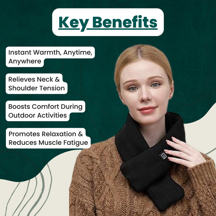 WarmFlex Heated Wrap for Neck | Heated Scarf for UK Winters