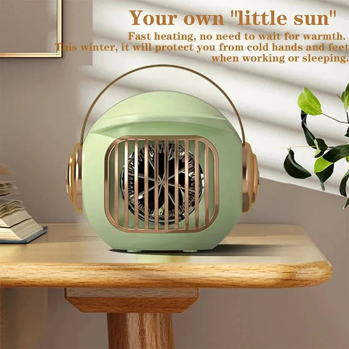500W Two-Tone Mini Space Heater with Tip-Over Shutoff – Heat Grove