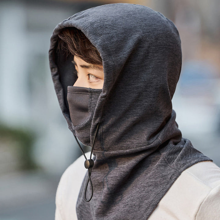 Hooded Face Mask &amp; Neck Warmer for Cycling and Skiing