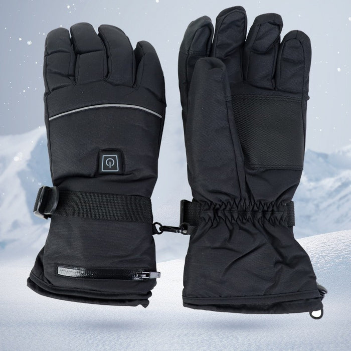 Heat Grove Rechargeable Heated Ski Gloves with Waterproof Shell