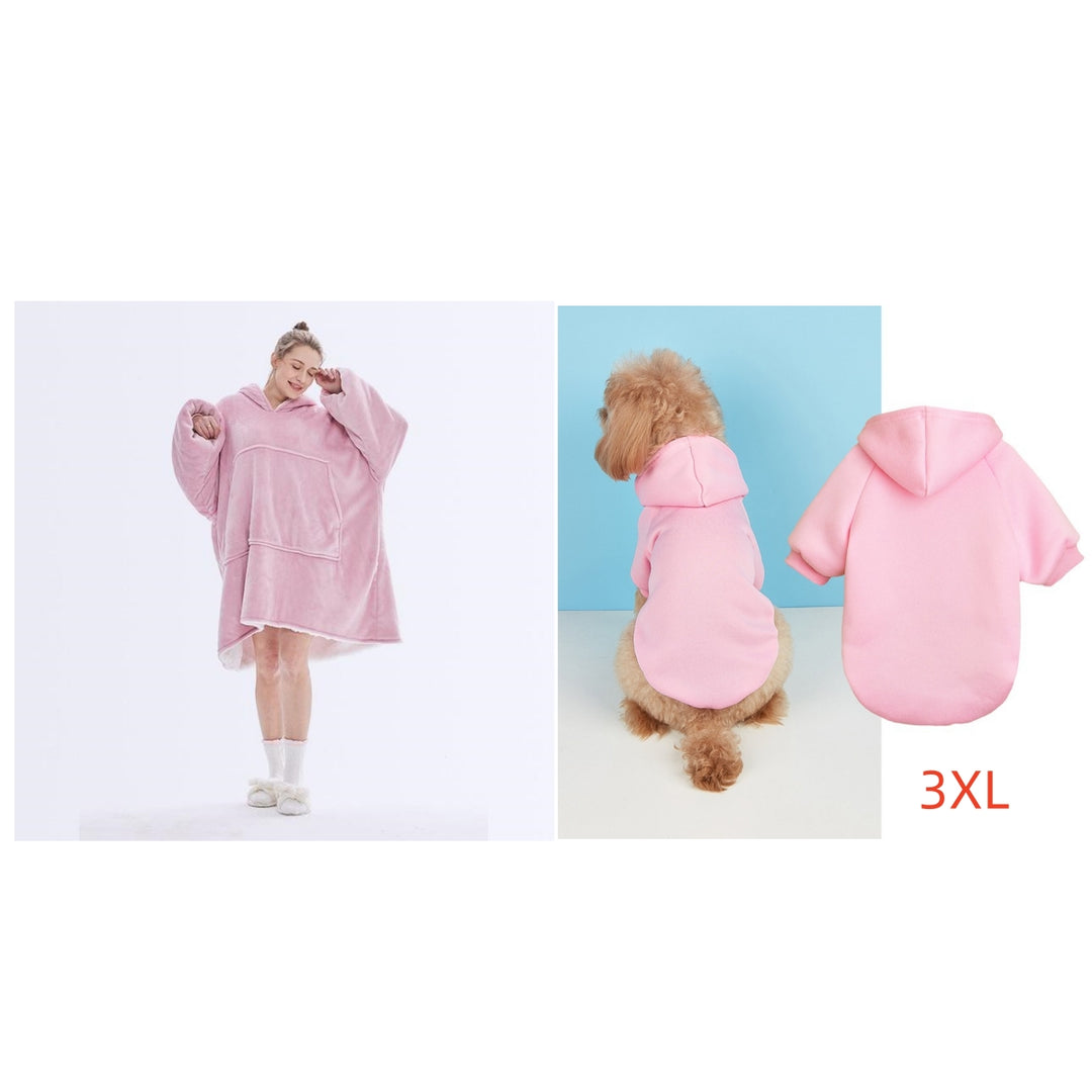 Wearable Blanket Hoodie for Adults, Flannel and Lamb Wool