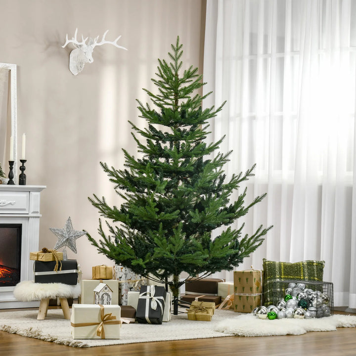 Realistic green Nordic pine artificial Christmas tree