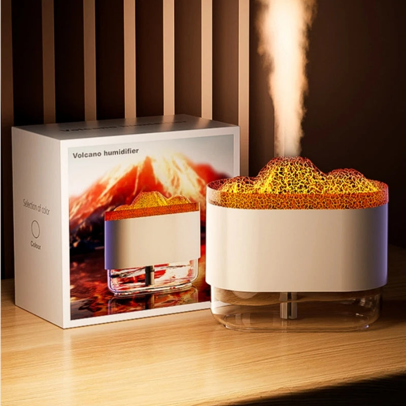 USB Volcano Humidifier, 300 ml Ultrasonic Mist Maker with LED
