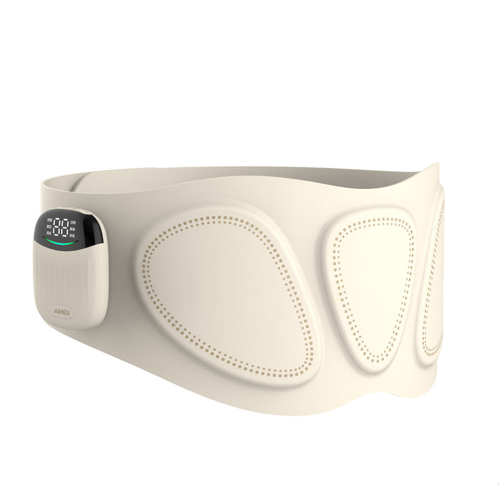 Heat Grove Heated Waist Belt with EMS Pulse Massage and LED Display