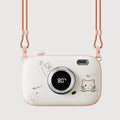 Pink camera-shaped hand warmer power bank