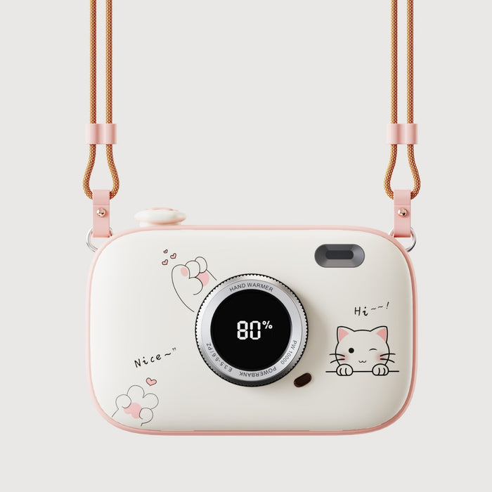 Heat Grove Camera Hand Warmer and 10000mAh Power Bank with Lanyard