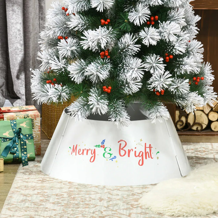 Cream metal tree collar Merry and Bright