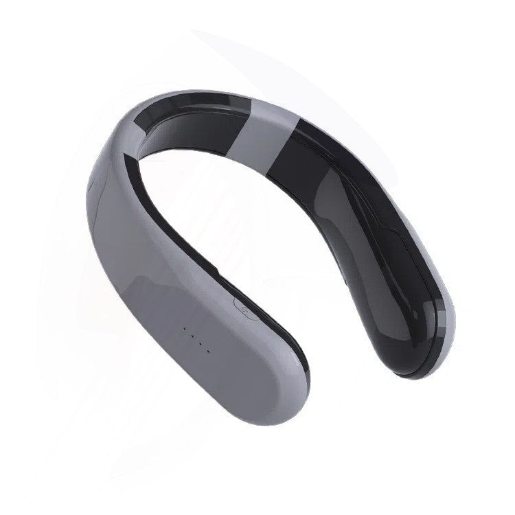 White U-shaped heated neck warmer