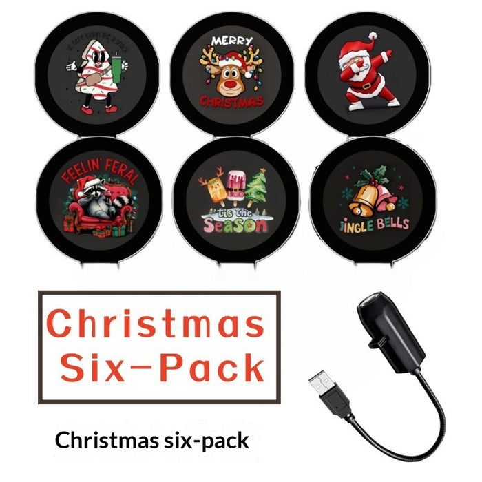 Heat Grove USB Projector Light with Interchangeable Christmas Discs
