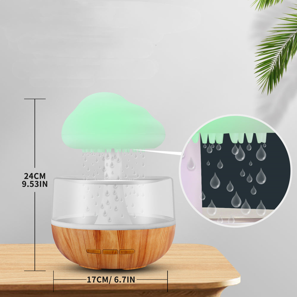 Raining Cloud Humidifier with Night Light, Up to 48 Hours