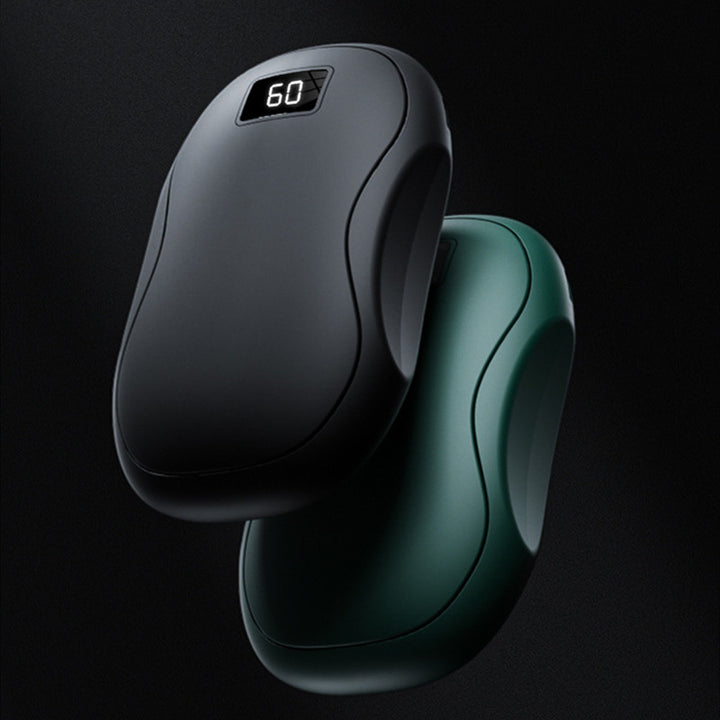 Mini rechargeable hand warmer with display