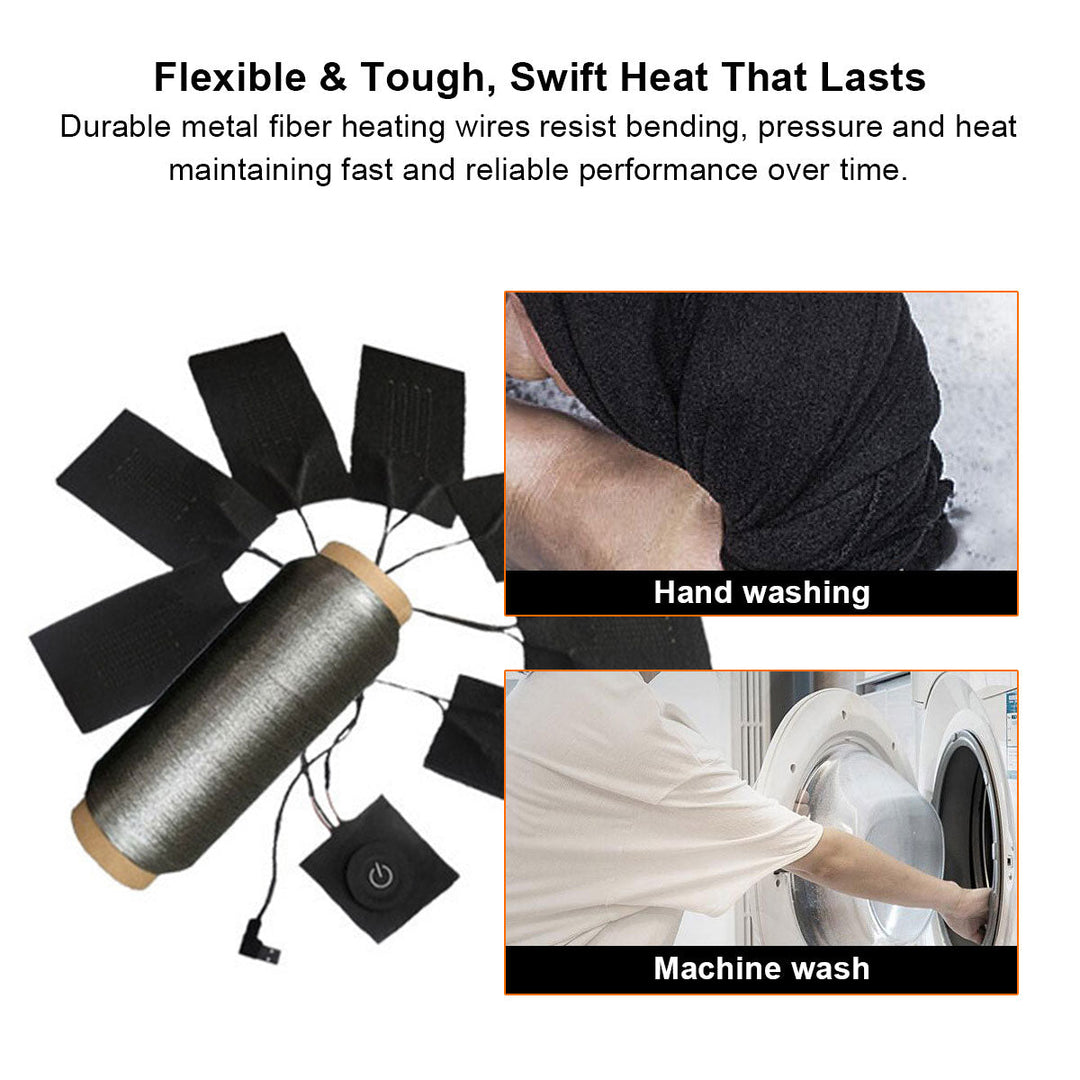 Heated Yoga Pad - 5-Zone Rapid Heat, USB Powered, Camping &amp; Home Use
