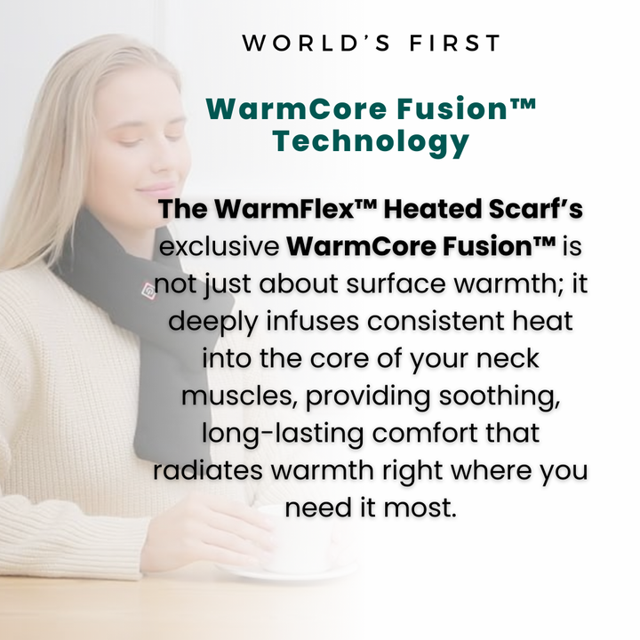 WarmFlex Heated Wrap for Neck | Heated Scarf for UK Winters