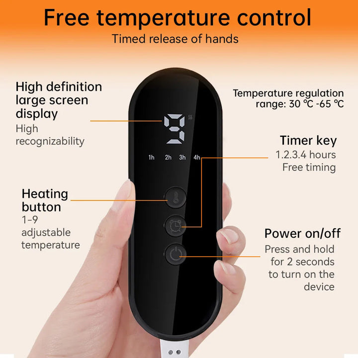 Heat Grove™ Plush Electric Foot Warmer With 9 Heat Settings and Remote