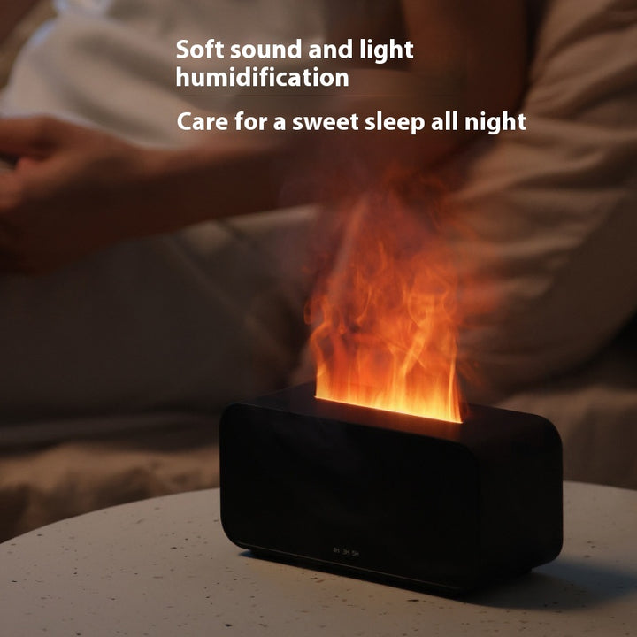 Compact USB Flame Aroma Diffuser with 2/8 Hour Timer