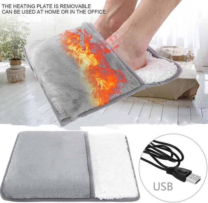 USB Plush Foot Warmer Cushion for Cold Feet – Heat Grove