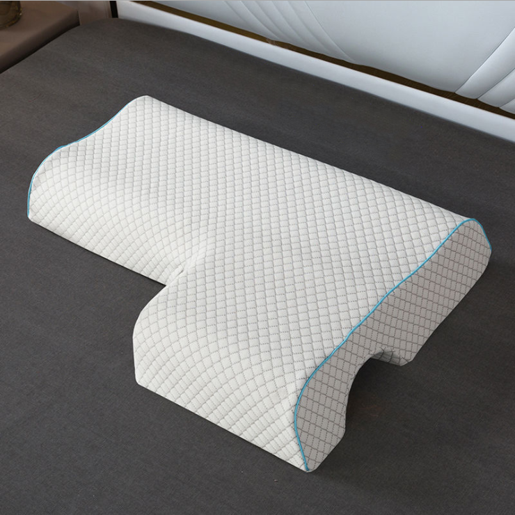 Arched memory foam couples pillow