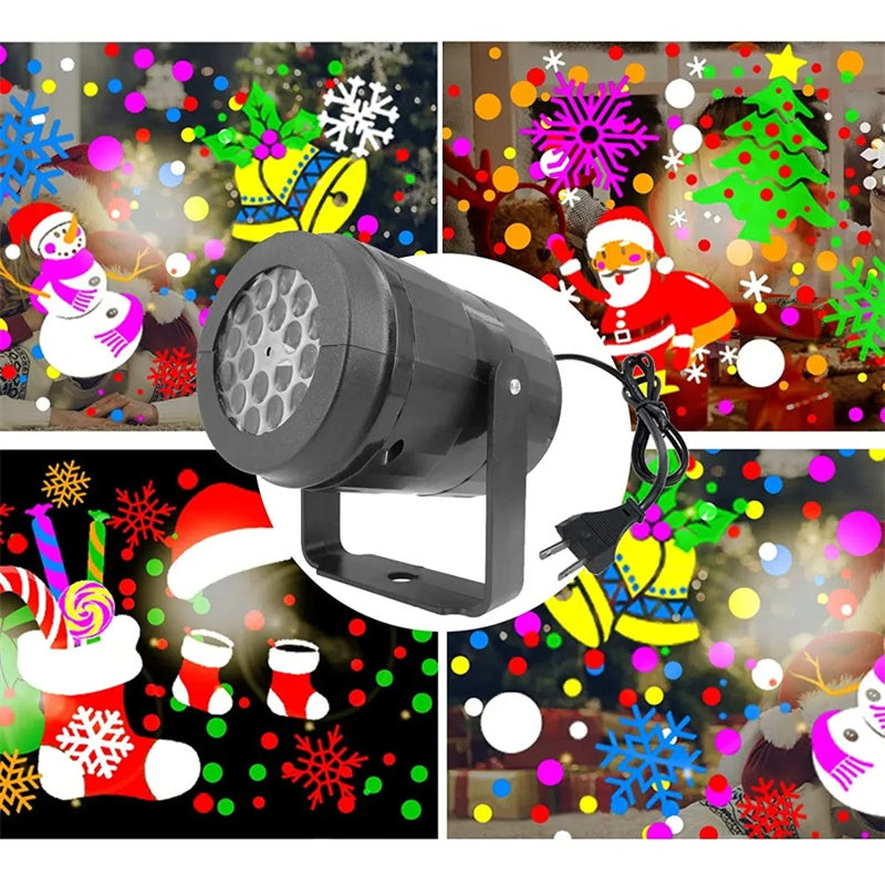 Christmas snowflake projector light