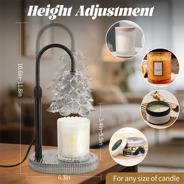 Candle Warmer Lamp with Timer and Dimmer, Adjustable Height