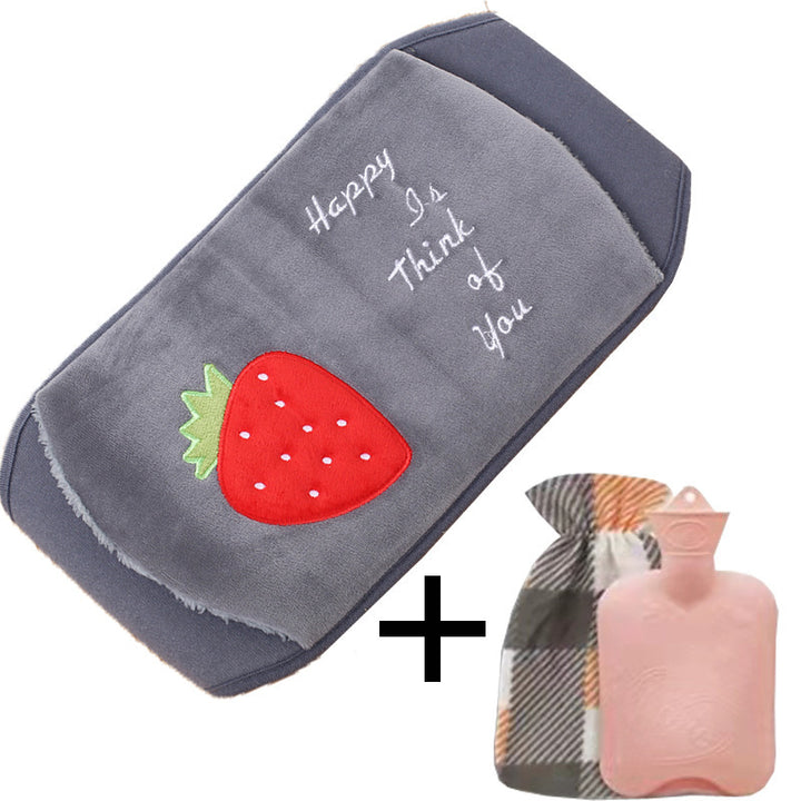 Plush Waist Hot Water Bottle Belt, 1000 mL Belly Warmer