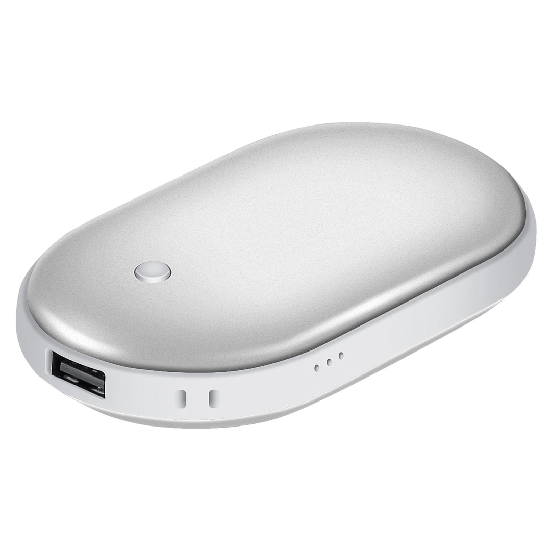 Rechargeable Hand Warmer Power Bank, 5000 mAh Double-Sided