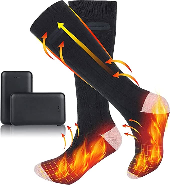 Heat Grove™ Rechargeable Heated Socks with Three Heat Settings Up to 120°F