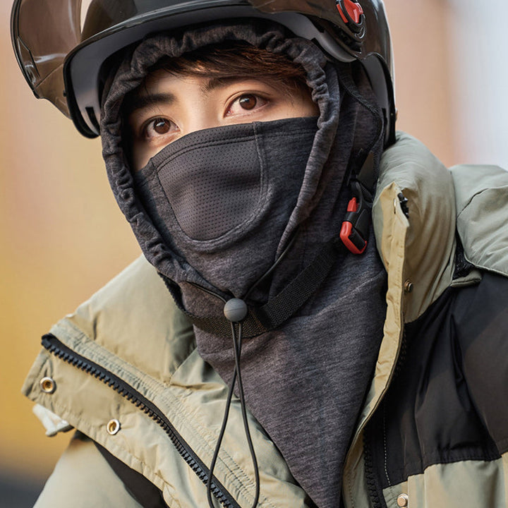 Hooded Face Mask &amp; Neck Warmer for Cycling and Skiing
