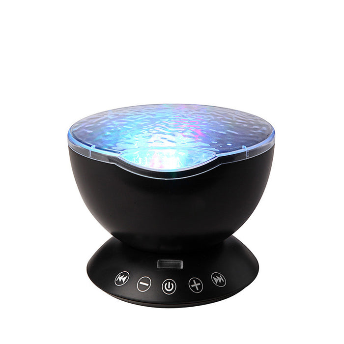 Heat Grove Ocean Wave Projector Night Light with Speaker and Remote