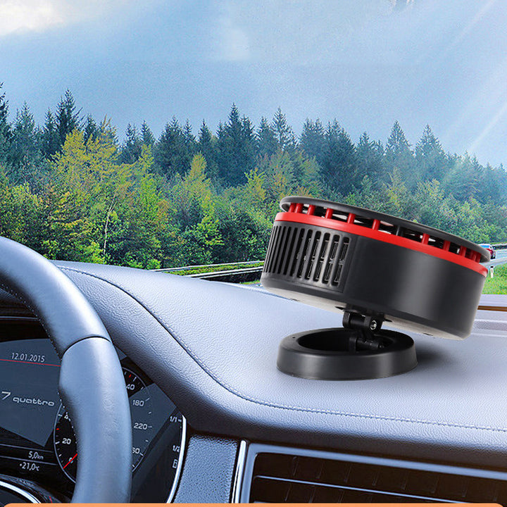 Dashboard car heater with rotating stand