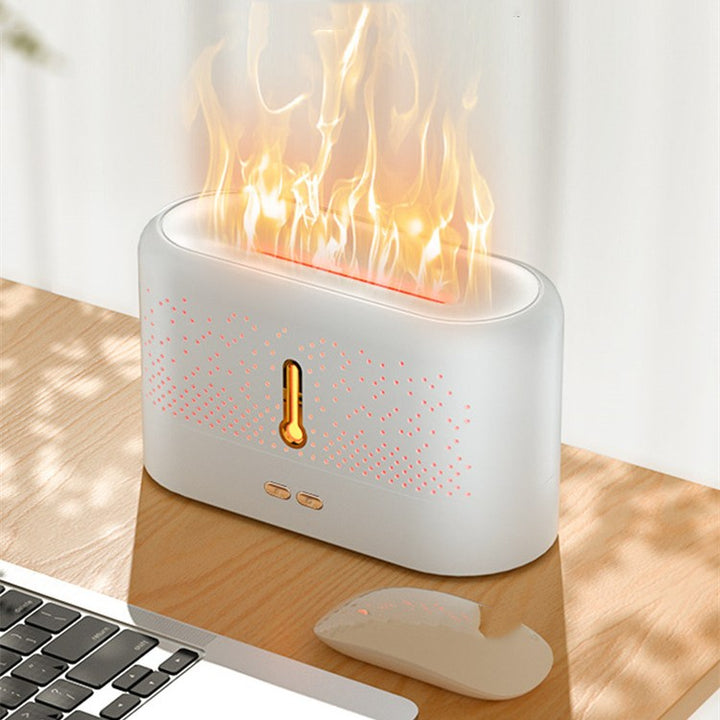 Ultrasonic Flame Aromatherapy Diffuser with Essential Oils, 200 ml