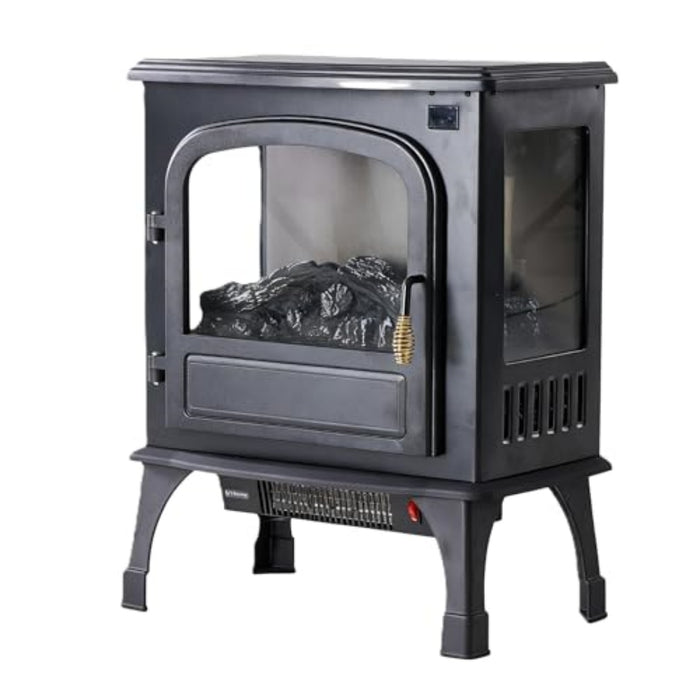 Heat Grove Electric Fireplace Stove with 3D Flames in Three Styles