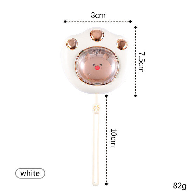 Heat Grove Cat Paw Rechargeable Hand Warmer with 2 Heat Settings