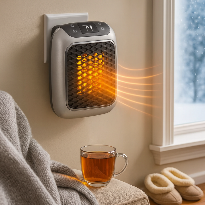 Heat Grove™ 800W Portable Space Heater with Timer and Tip-Over Shutoff