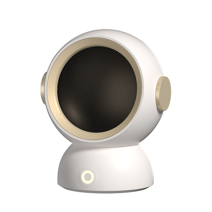 Heat Grove Mini Round Space Heater with Astronaut Helmet Design