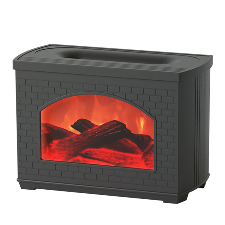 Simulated Fireplace Humidifier with Flame Effect and Oil Diffuser