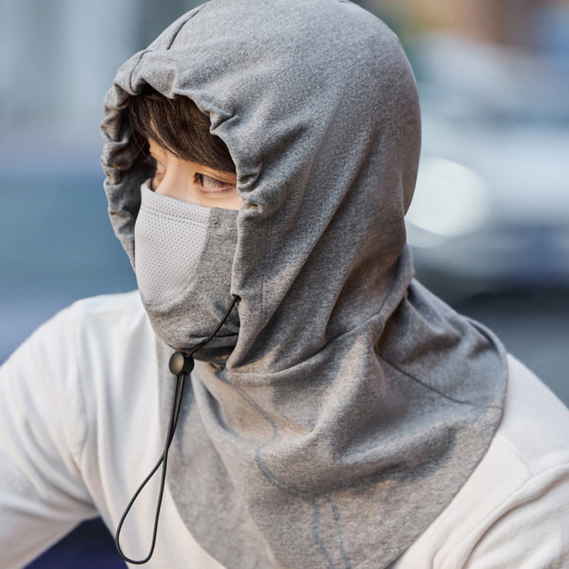 Hooded Face Mask &amp; Neck Warmer for Cycling and Skiing