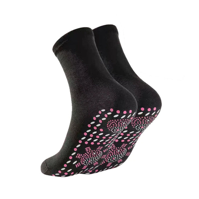 Heat Grove™ Self-Warming Tourmaline Acupressure Socks, 2 Pairs