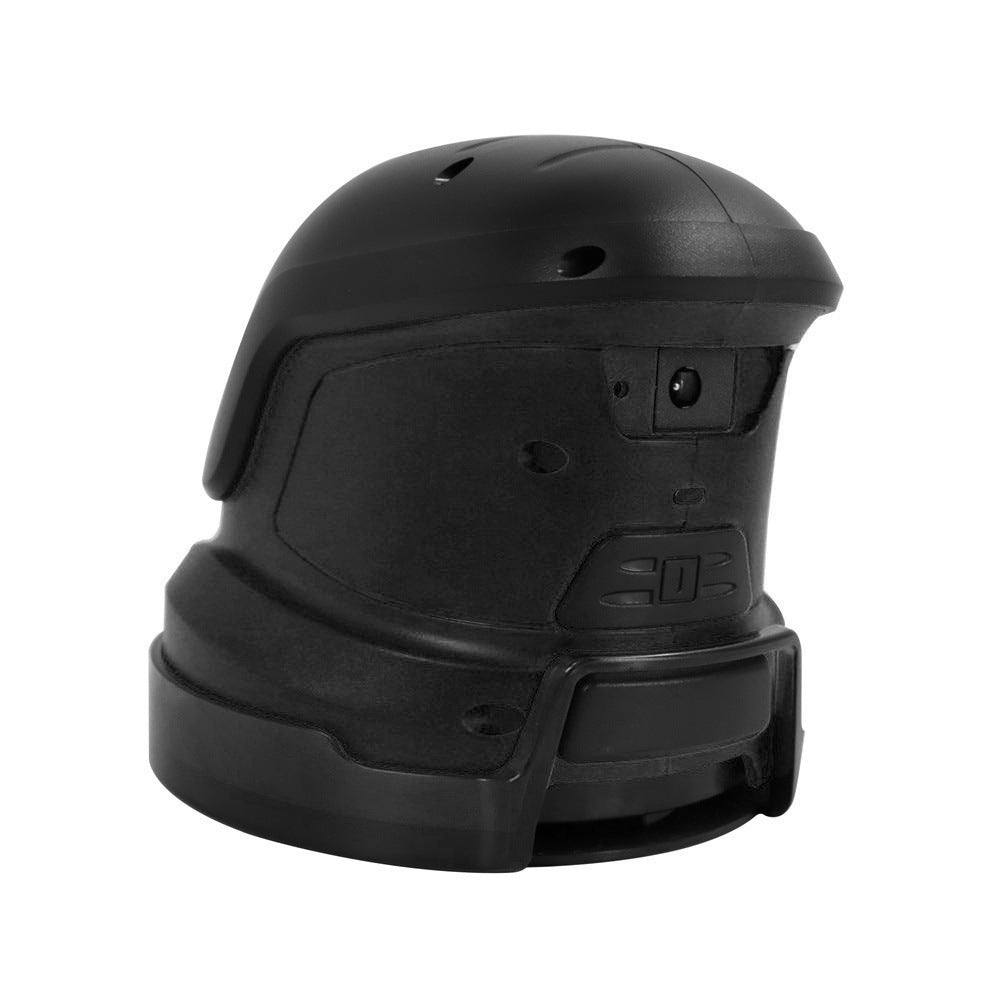 Cordless electric ice scraper on windshield