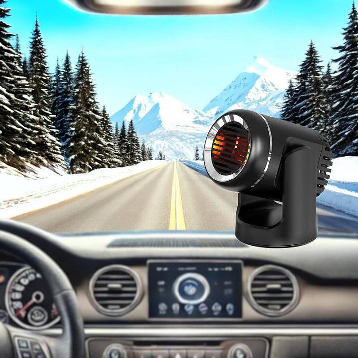 Car Heater 12 V | 360° Rotatable, Heating and Cooling Function | PTC Heating Element with Overheat Protection for Cigarette Lighter