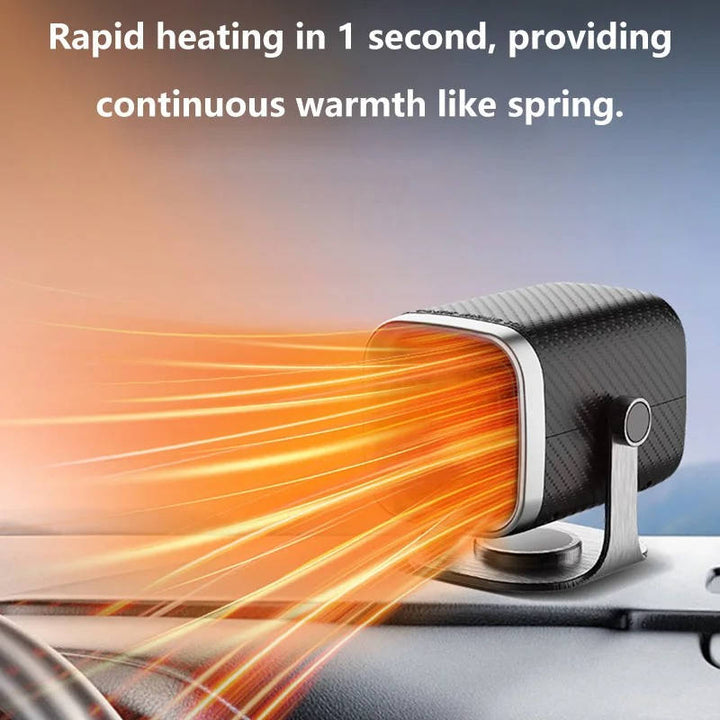 Car Heater Demister 12V/24V | Ceramic Quick Heater 120W/150W | 360° Rotatable for Clear View on Windscreen
