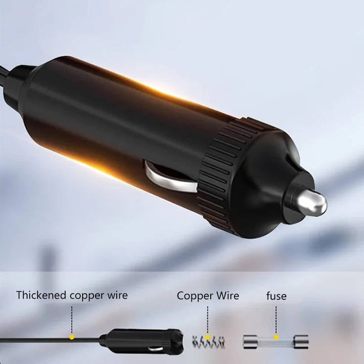 Car Heater Demister 12V/24V | Ceramic Quick Heater 120W/150W | 360° Rotatable for Clear View on Windscreen