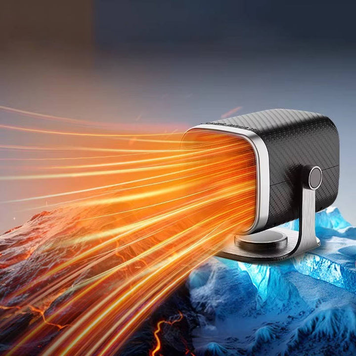 Car Heater Demister 12V/24V | Ceramic Quick Heater 120W/150W | 360° Rotatable for Clear View on Windscreen