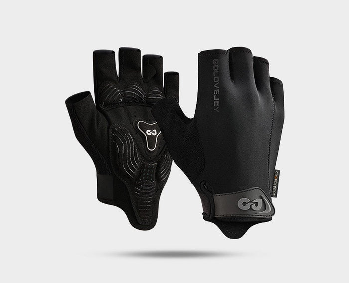 Heat Grove Half-Finger Cycling Gloves with Shock-Absorbing Palm