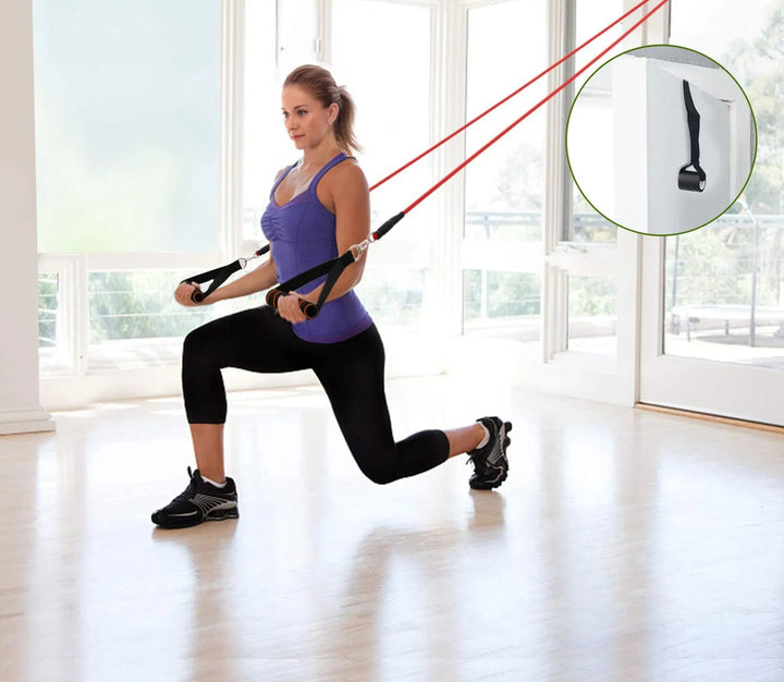11-piece resistance tube band set