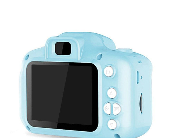 Small blue kids digital camera