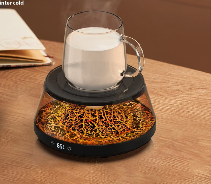 Heat Grove Volcano Mug Warmer with Glowing Light Base
